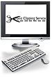 The electronic clipping service notifies you via email whenever you or or book is mentioned on the Internet.