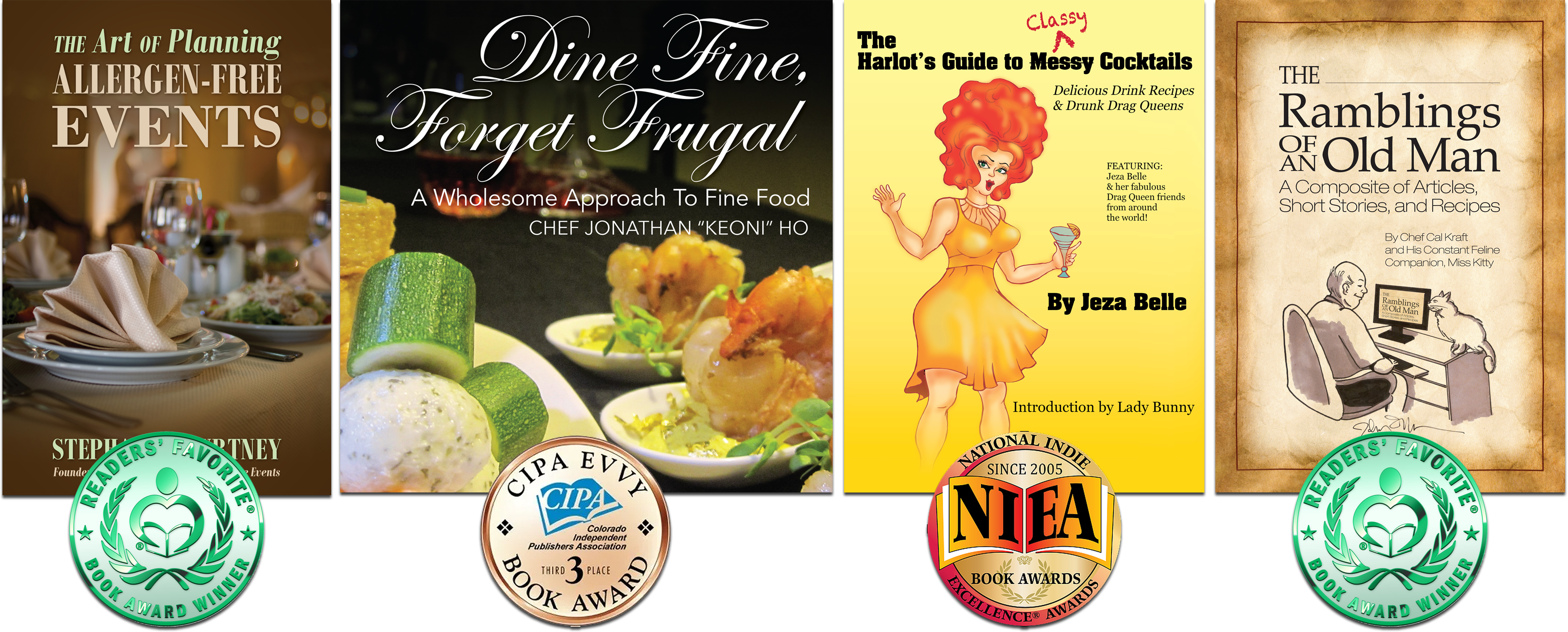 Award-winning, self-published cookbooks by Outskirts Press independent authors and writers published by Outskirts Press, one of the best self-publishing companies in the industry.
