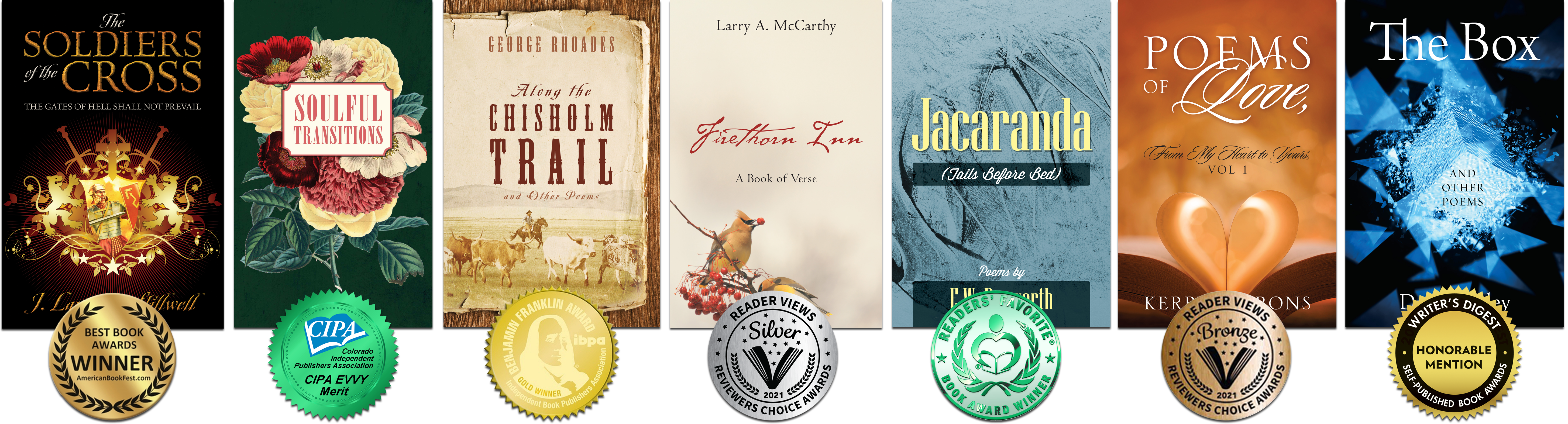 Award-winning poetry books published by Outskirts Press