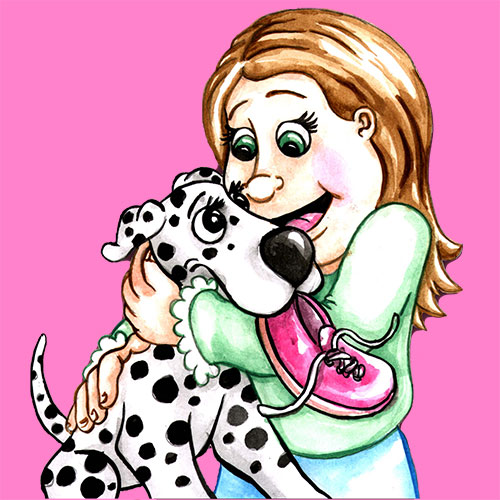 Personalized children's book featuring a girl