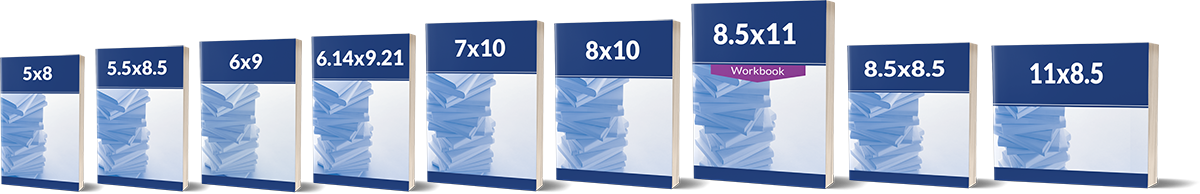 Paperback and hardback trim sizes for memoir books
