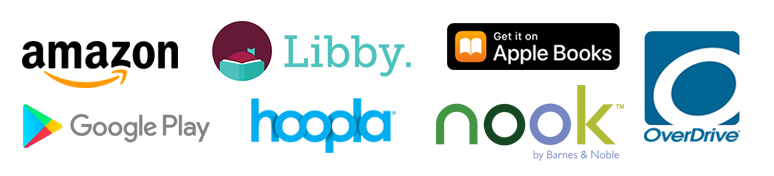 Examples of eBook retail and library distribution channels available through Outskirts Press
