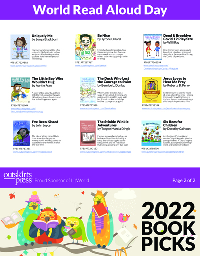 Outskirts Press World Read Aloud Day 2022 Reading List