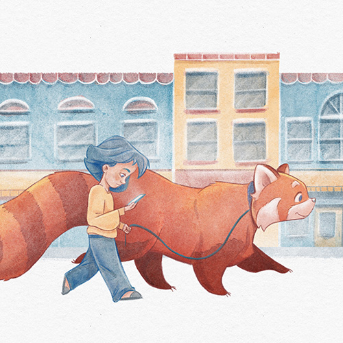 Soft illustrated custom book artwork