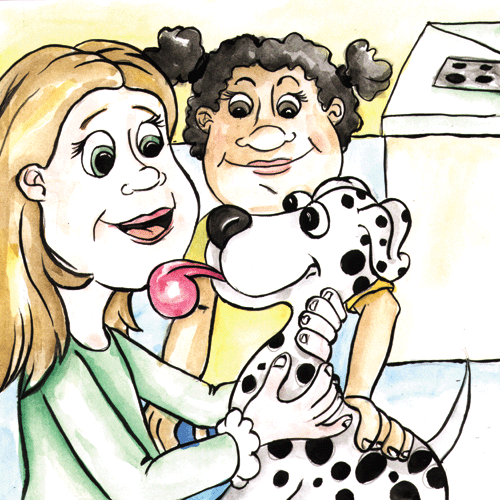 Hand-drawn custom book illustration