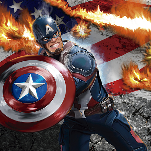 Detailed action-style custom book illustration