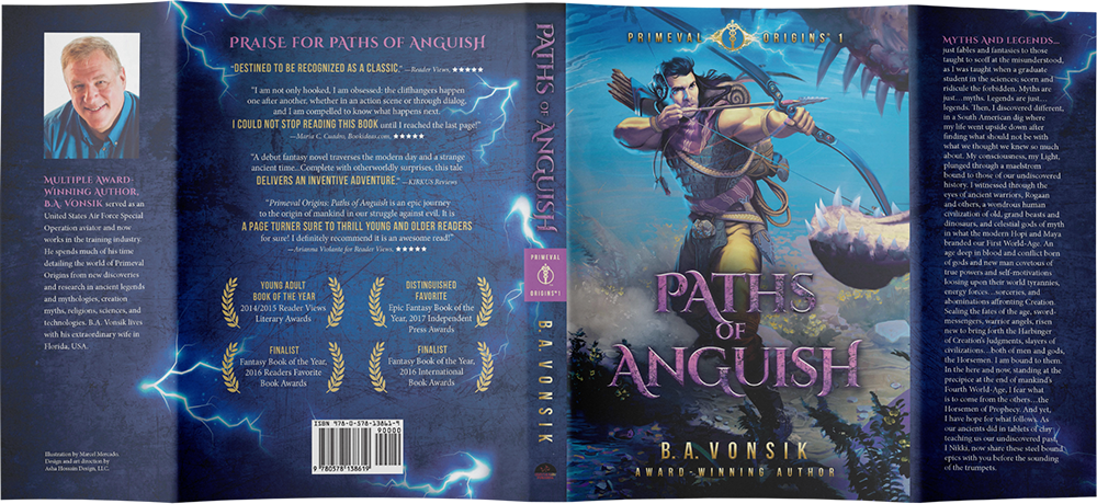 Example of a complete author-supplied front, spine, and back cover
